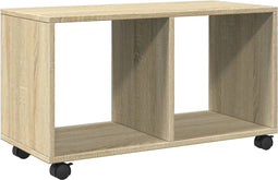 vidaXL - Rolkast - 72x33x42,5 - cm - bewerkt - hout - sonoma - eikenkleurig