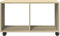 vidaXL - Rolkast - 72x33x42,5 - cm - bewerkt - hout - sonoma - eikenkleurig