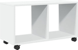 vidaXL - Rolkast - 72x33x42,5 - cm - bewerkt - hout - wit