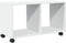 vidaXL - Rolkast - 72x33x42,5 - cm - bewerkt - hout - wit