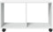 vidaXL - Rolkast - 72x33x42,5 - cm - bewerkt - hout - wit