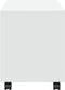 vidaXL - Rolkast - 72x33x42,5 - cm - bewerkt - hout - wit