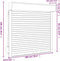 vidaXL - Rolluik - 100x100 - cm - aluminium - wit