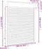vidaXL - Rolluik - 100x120 - cm - aluminium - wit