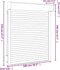 vidaXL - Rolluik - 100x120 - cm - aluminium - wit