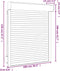 vidaXL - Rolluik - 100x120 - cm - aluminium - wit