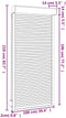 vidaXL - Rolluik - 100x210 - cm - aluminium - antracietkleurig