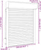 vidaXL - Rolluik - 110x130 - cm - aluminium - antracietkleurig