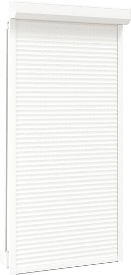 vidaXL - Rolluik - 110x220 - cm - aluminium - wit