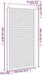 vidaXL - Rolluik - 110x220 - cm - aluminium - wit