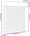 vidaXL - Rolluik - 70x100 - cm - aluminium - wit