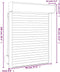 vidaXL - Rolluik - 70x100 - cm - aluminium - wit