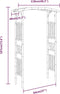 vidaXL - Rozenboog - 118x40x187 - cm - bamboe
