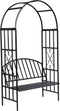vidaXL - Rozenboog - met - bank