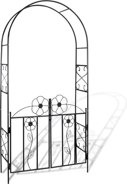 vidaXL-Rozenboog-met-hekjes-230-cm