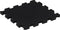 vidaXL - Rubbertegels - 9 - st - 16 - mm - 30x30 - cm - zwart
