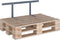 vidaXL - Rugleuning - voor - palletbank - 110 - cm - ijzer - lichtgrijs