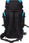 vidaXL - Rugzak - hiking - XXL - 75 - L - zwart - en - blauw