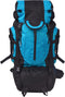 vidaXL - Rugzak - hiking - XXL - 75 - L - zwart - en - blauw