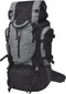 vidaXL - Rugzak - hiking - XXL - 75 - L - zwart - en - grijs