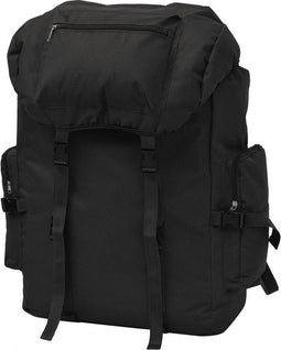 vidaXL - Rugzak - legerstijl - 65 - L - zwart