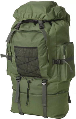 vidaXL - Rugzak - legerstijl - XXL - 100 - L - groen