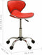 vidaXL - Salonkruk - kunstleer - rood