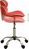vidaXL - Salonkruk - kunstleer - rood