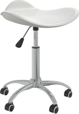 vidaXL - Salonkruk - kunstleer - wit