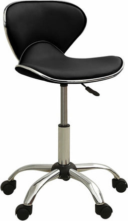vidaXL - Salonkruk - kunstleer - zwart