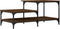vidaXL - Salontafel - 100 - x - 50,5 - x - 45 - cm - bewerkt - hout - bruin - eikenkleur