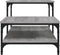 vidaXL - Salontafel - 100 - x - 50,5 - x - 45 - cm - bewerkt - hout - grijs - sonoma