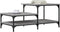 vidaXL - Salontafel - 100 - x - 50,5 - x - 45 - cm - bewerkt - hout - grijs - sonoma
