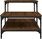 vidaXL - Salontafel - 100 - x - 50,5 - x - 45 - cm - bewerkt - hout - bruin - eikenkleur