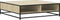 vidaXL - Salontafel - 100x100x30 - cm - bewerkt - hout - en - metaal - sonoma - eiken