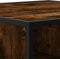 vidaXL - Salontafel - 100x100x30 - cm - bewerkt - hout - en - metaal - gerookt - eiken