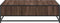 vidaXL - Salontafel - 100x100x30 - cm - bewerkt - hout - en - metaal - bruin - eiken