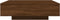 vidaXL - Salontafel - 100x100x31 - cm - bewerkt - hout - bruin - eikenkleur