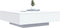 vidaXL - Salontafel - 100x100x31 - cm - bewerkt - hout - wit