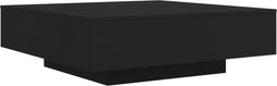 vidaXL - Salontafel - 100x100x31 - cm - bewerkt - hout - zwart