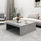 vidaXL - Salontafel - 100x100x35 - cm - bewerkt - hout - betongrijs