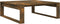 vidaXL - Salontafel - 100x100x35 - cm - bewerkt - hout - gerookt - eikenkleurig