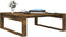 vidaXL - Salontafel - 100x100x35 - cm - bewerkt - hout - gerookt - eikenkleurig