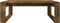 vidaXL - Salontafel - 100x100x35 - cm - bewerkt - hout - gerookt - eikenkleurig