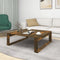 vidaXL - Salontafel - 100x100x35 - cm - bewerkt - hout - gerookt - eikenkleurig