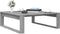 vidaXL - Salontafel - 100x100x35 - cm - bewerkt - hout - grijs - sonoma - eikenkleurig