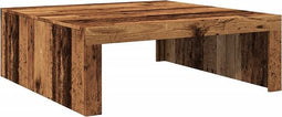 vidaXL - Salontafel - 100x100x35 - cm - bewerkt - hout - oude - houtkleurig