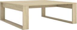 vidaXL - Salontafel - 100x100x35 - cm - bewerkt - hout - sonoma - eikenkleurig