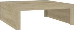 vidaXL - Salontafel - 100x100x35 - cm - bewerkt - hout - sonoma - eikenkleurig