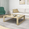 vidaXL - Salontafel - 100x100x35 - cm - bewerkt - hout - sonoma - eikenkleurig